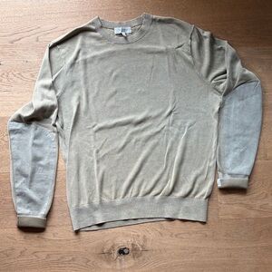 rag & bone Men's Tan 100% Cotton Crewneck Sweater
